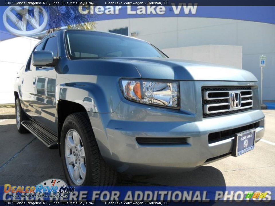 2007 Honda Ridgeline RTL Steel Blue Metallic / Gray Photo #1