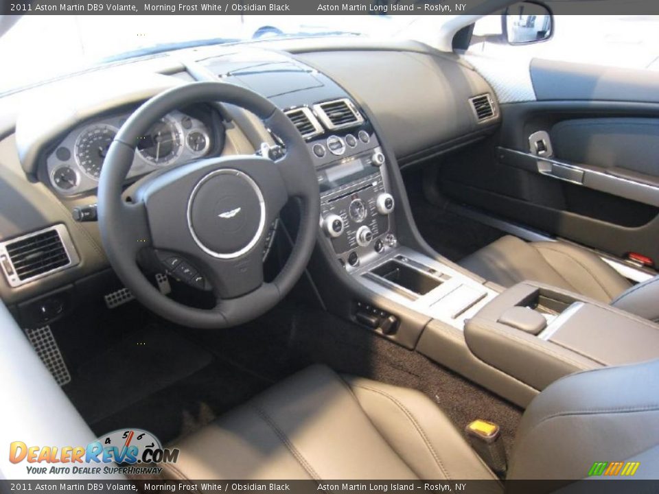 Obsidian Black Interior - 2011 Aston Martin DB9 Volante Photo #8