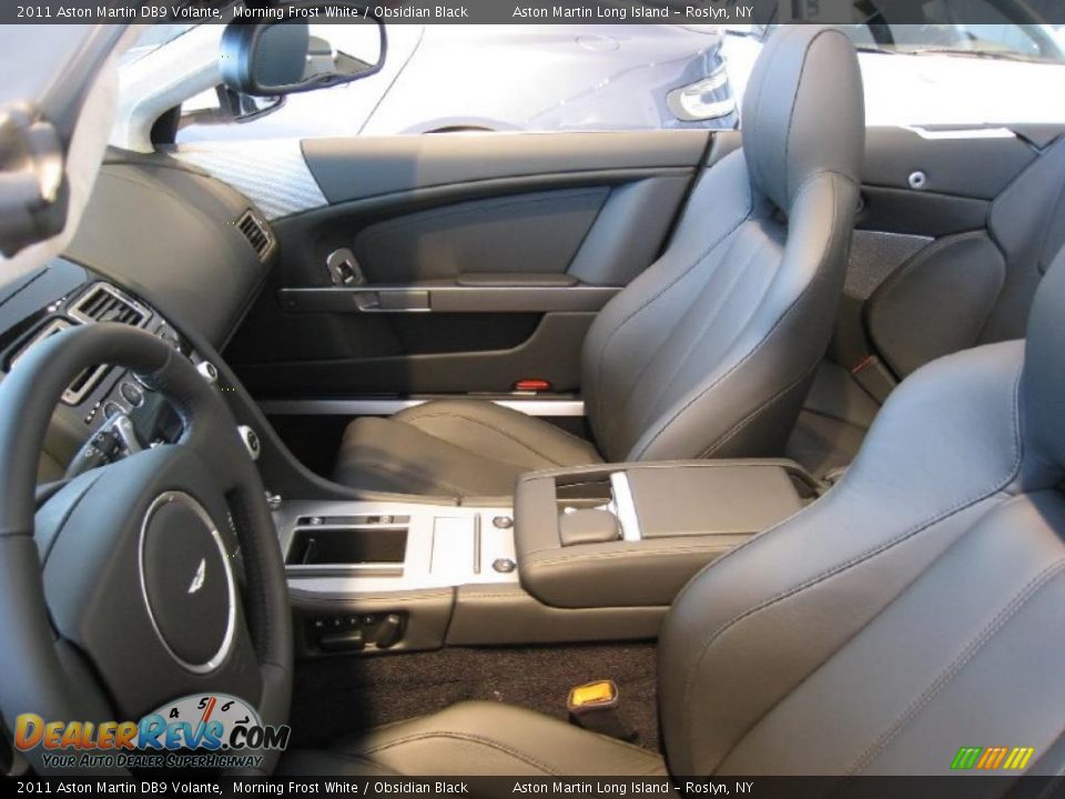 Obsidian Black Interior - 2011 Aston Martin DB9 Volante Photo #9