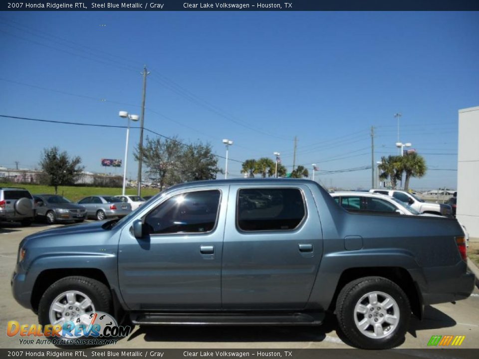 2007 Honda Ridgeline RTL Steel Blue Metallic / Gray Photo #4