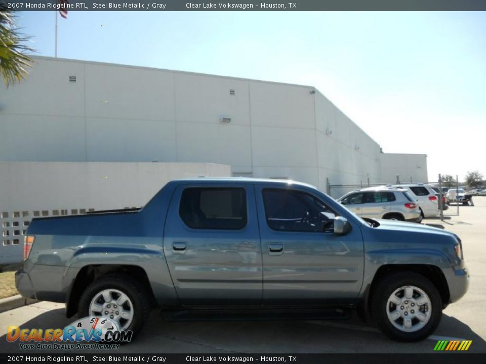 2007 Honda Ridgeline RTL Steel Blue Metallic / Gray Photo #8