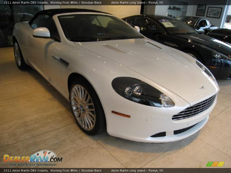 2011 Aston Martin DB9 Volante Morning Frost White / Obsidian Black Photo #14