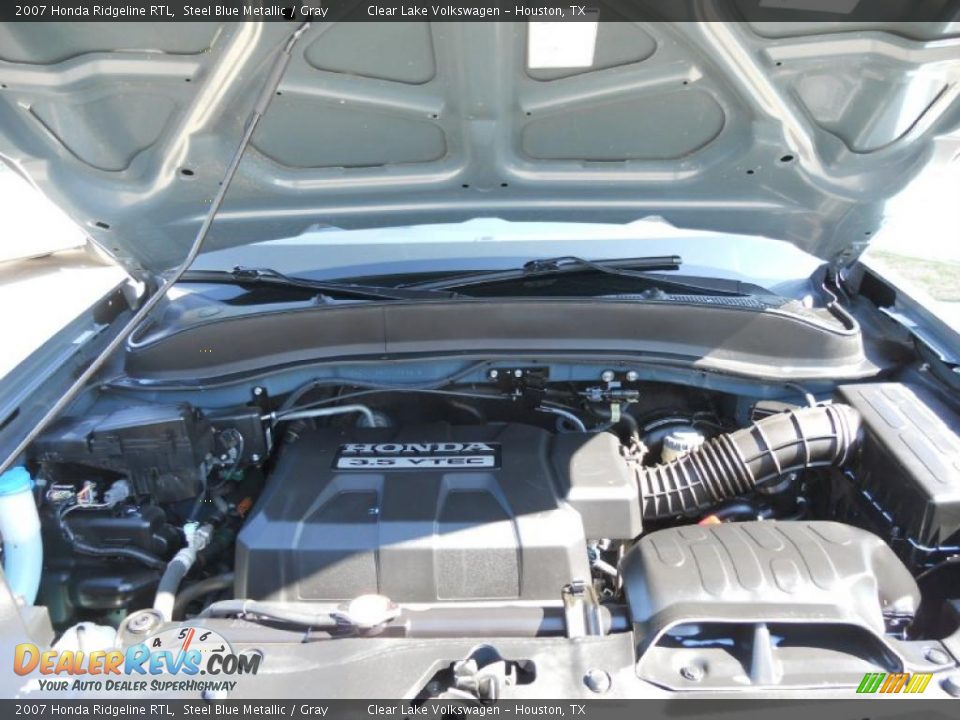 2007 Honda Ridgeline RTL Steel Blue Metallic / Gray Photo #10