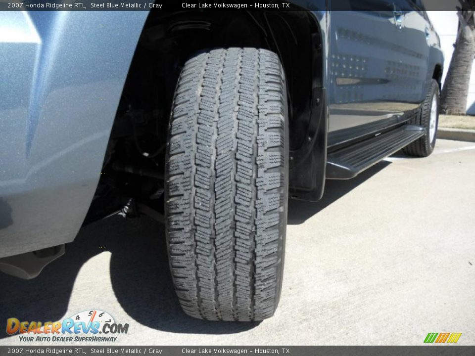 2007 Honda Ridgeline RTL Steel Blue Metallic / Gray Photo #11