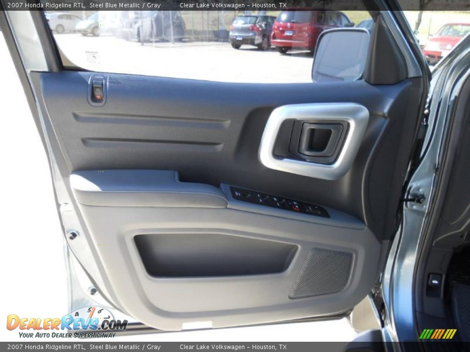 2007 Honda Ridgeline RTL Steel Blue Metallic / Gray Photo #12