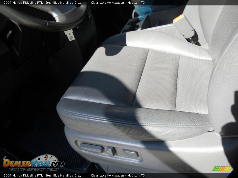 2007 Honda Ridgeline RTL Steel Blue Metallic / Gray Photo #14
