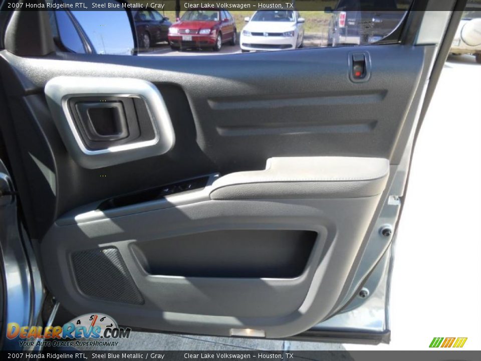 2007 Honda Ridgeline RTL Steel Blue Metallic / Gray Photo #15