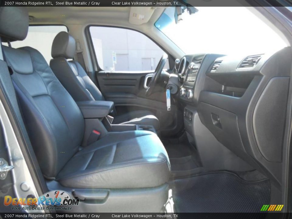 2007 Honda Ridgeline RTL Steel Blue Metallic / Gray Photo #16