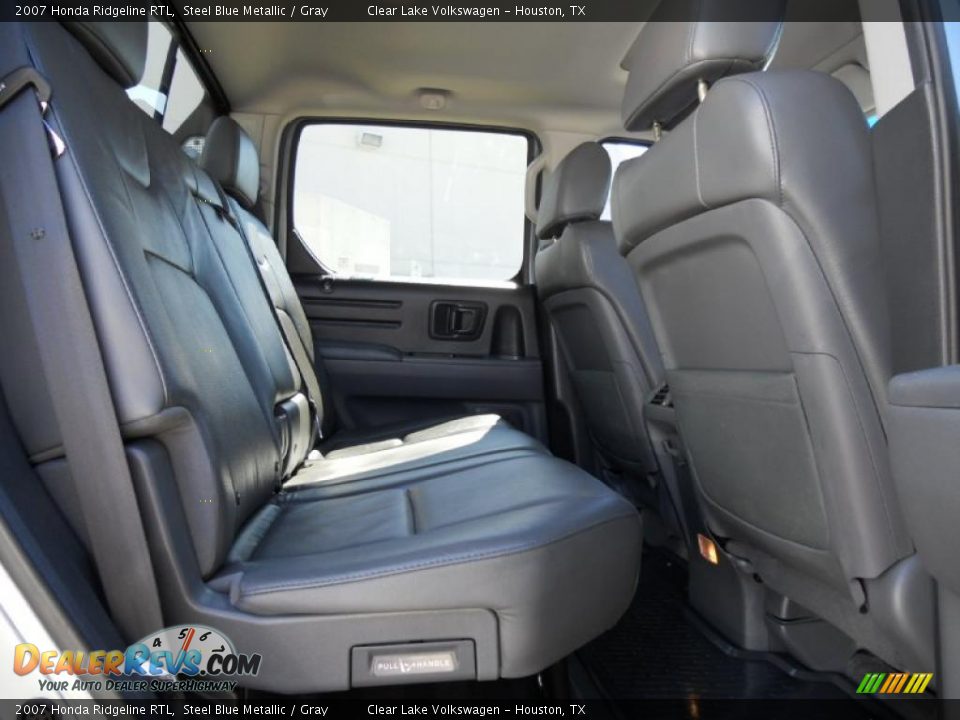 2007 Honda Ridgeline RTL Steel Blue Metallic / Gray Photo #18