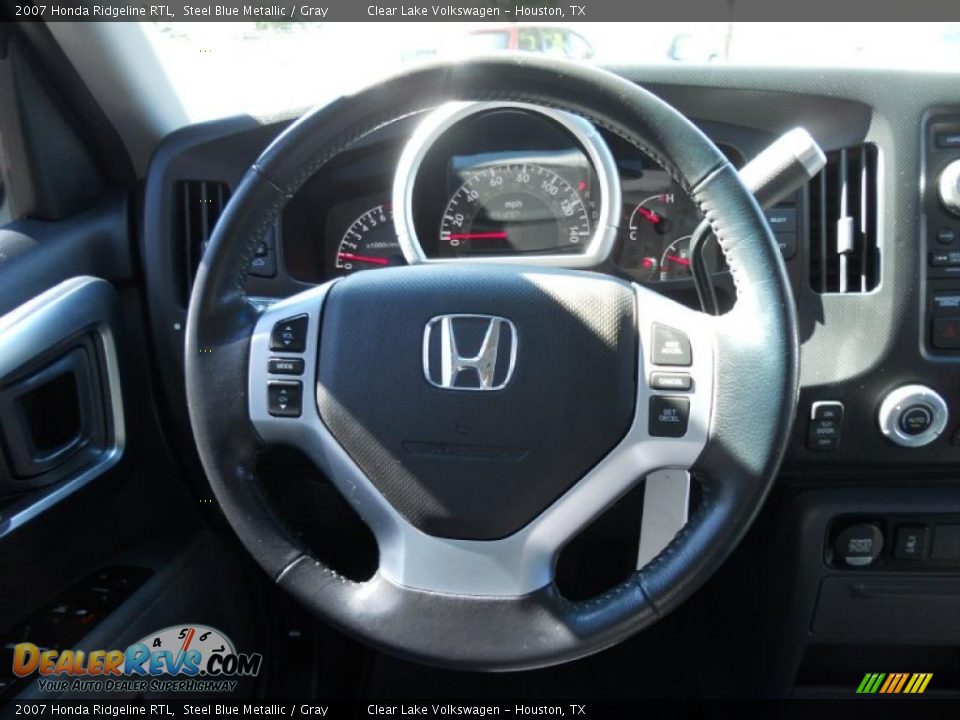 2007 Honda Ridgeline RTL Steel Blue Metallic / Gray Photo #20