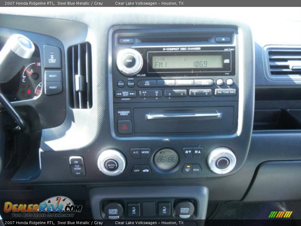 2007 Honda Ridgeline RTL Steel Blue Metallic / Gray Photo #21