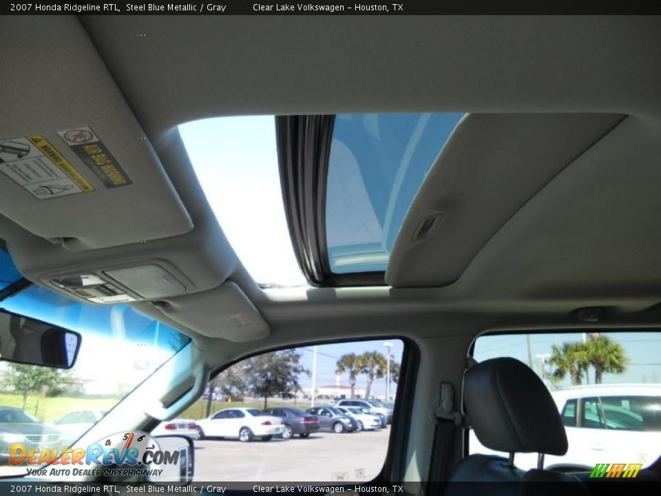 2007 Honda Ridgeline RTL Steel Blue Metallic / Gray Photo #27