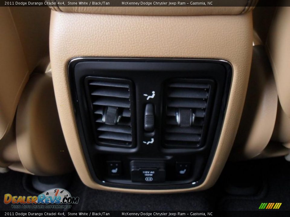 2011 Dodge Durango Citadel 4x4 Stone White / Black/Tan Photo #9