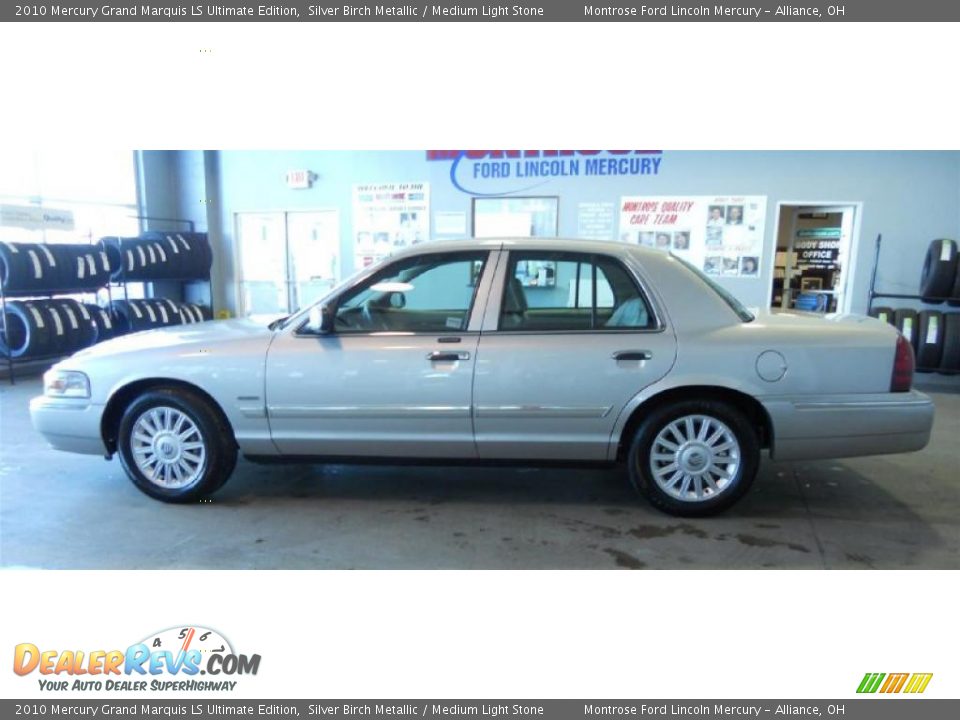2010 Mercury Grand Marquis LS Ultimate Edition Silver Birch Metallic / Medium Light Stone Photo #5