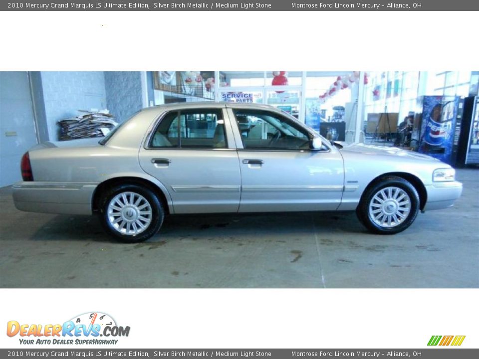 2010 Mercury Grand Marquis LS Ultimate Edition Silver Birch Metallic / Medium Light Stone Photo #6