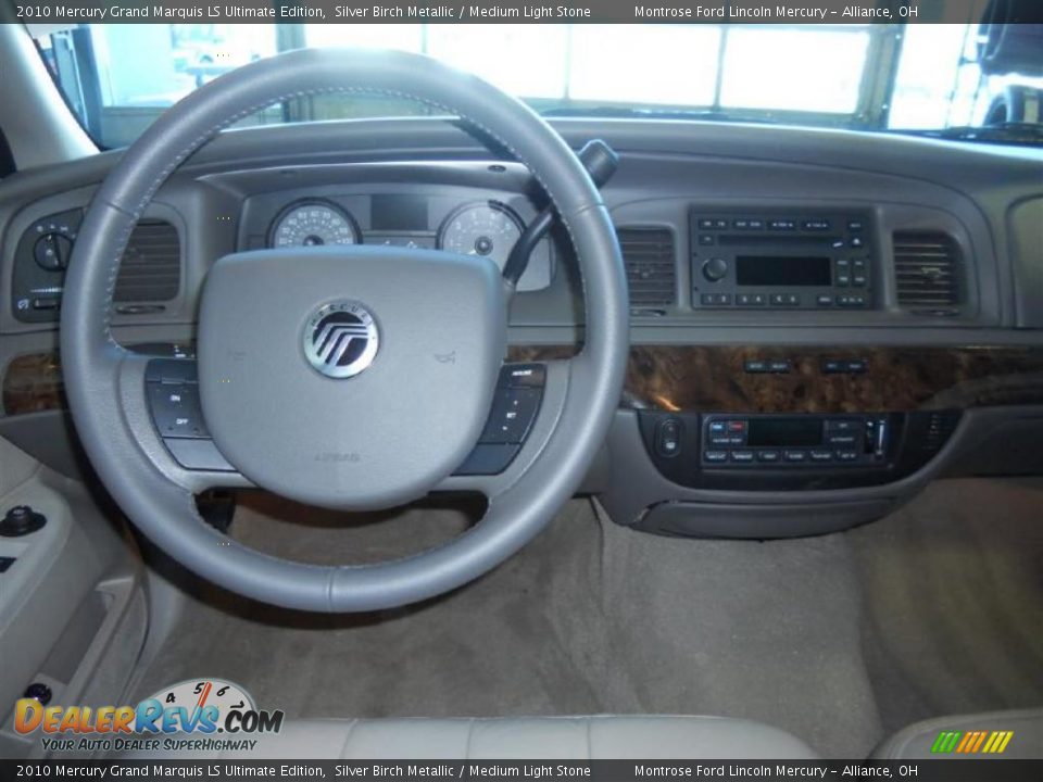 2010 Mercury Grand Marquis LS Ultimate Edition Silver Birch Metallic / Medium Light Stone Photo #10