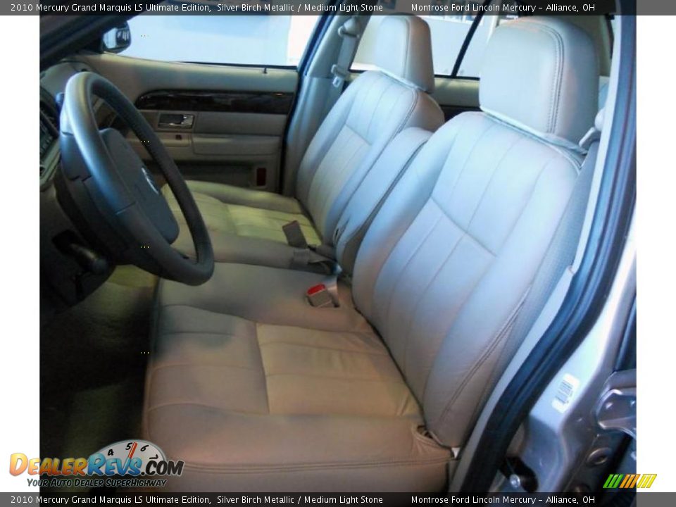 2010 Mercury Grand Marquis LS Ultimate Edition Silver Birch Metallic / Medium Light Stone Photo #11