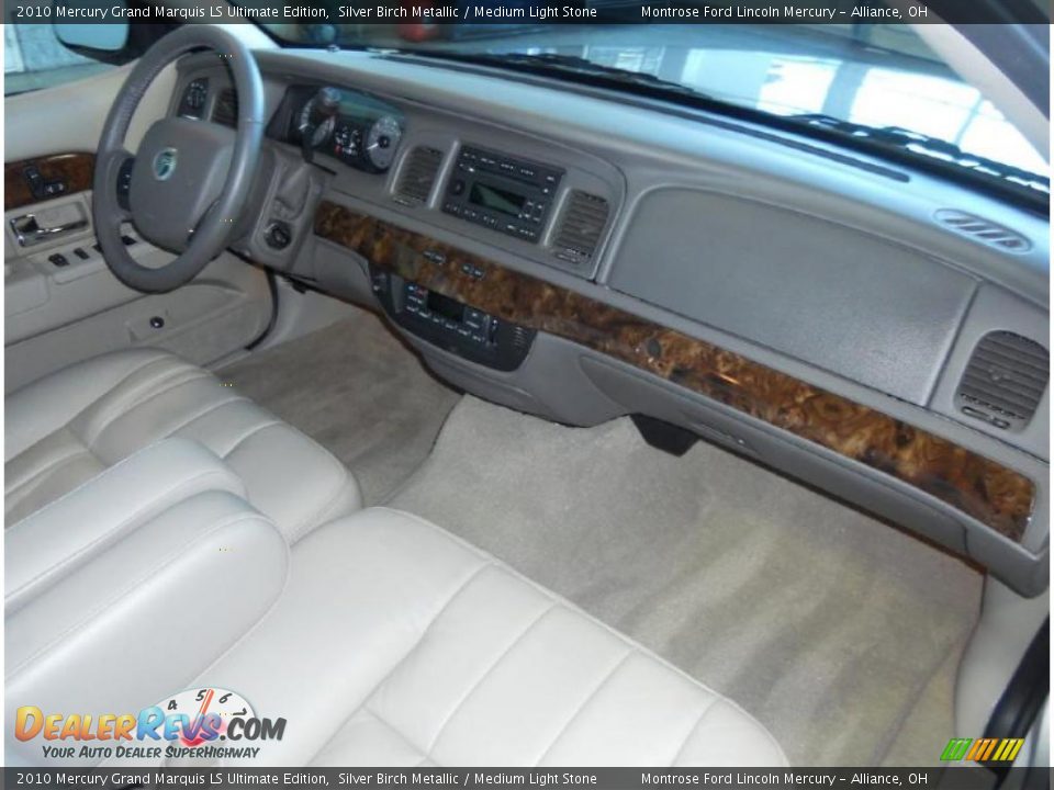 2010 Mercury Grand Marquis LS Ultimate Edition Silver Birch Metallic / Medium Light Stone Photo #13