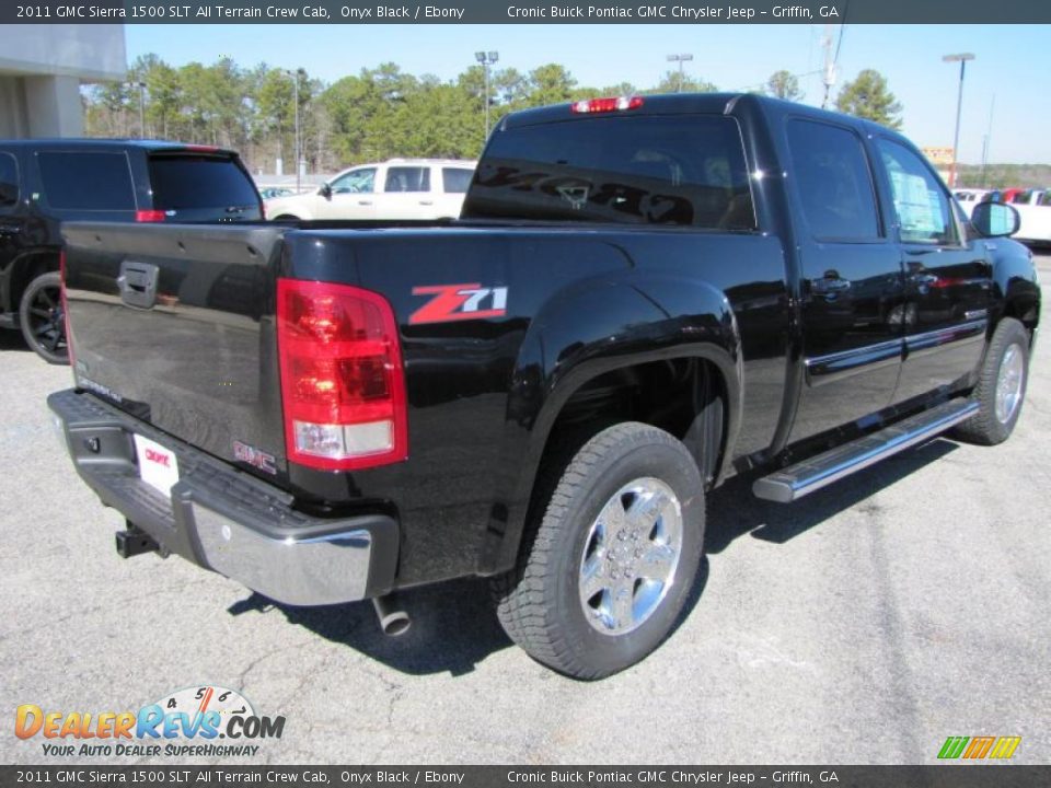2011 GMC Sierra 1500 SLT All Terrain Crew Cab Onyx Black / Ebony Photo #7