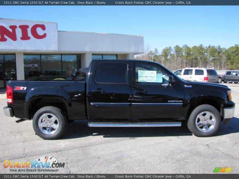 2011 GMC Sierra 1500 SLT All Terrain Crew Cab Onyx Black / Ebony Photo #8