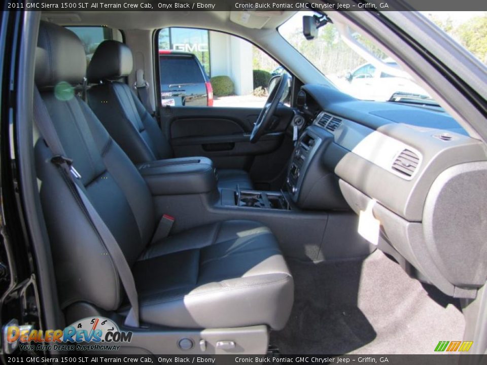 2011 GMC Sierra 1500 SLT All Terrain Crew Cab Onyx Black / Ebony Photo #16