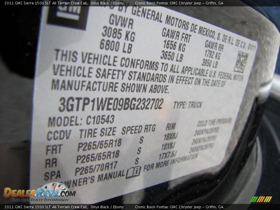2011 GMC Sierra 1500 SLT All Terrain Crew Cab Onyx Black / Ebony Photo #25