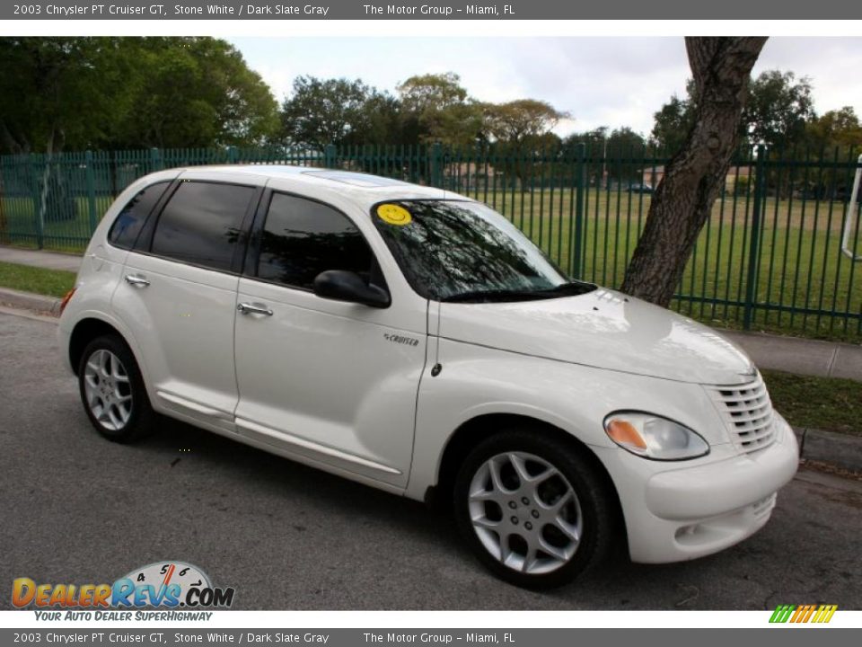 2003 Chrysler PT Cruiser GT Stone White / Dark Slate Gray Photo #12