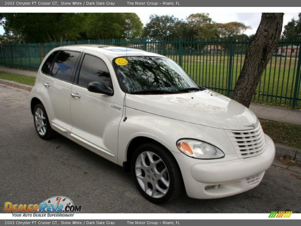 2003 Chrysler PT Cruiser GT Stone White / Dark Slate Gray Photo #13