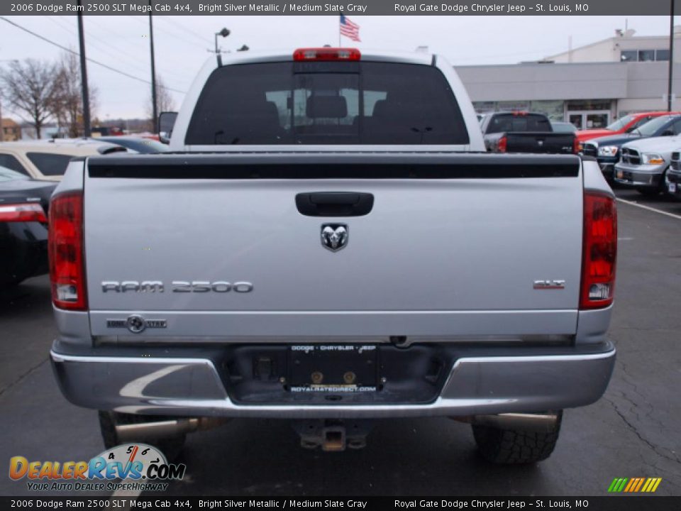 2006 Dodge Ram 2500 SLT Mega Cab 4x4 Bright Silver Metallic / Medium Slate Gray Photo #6