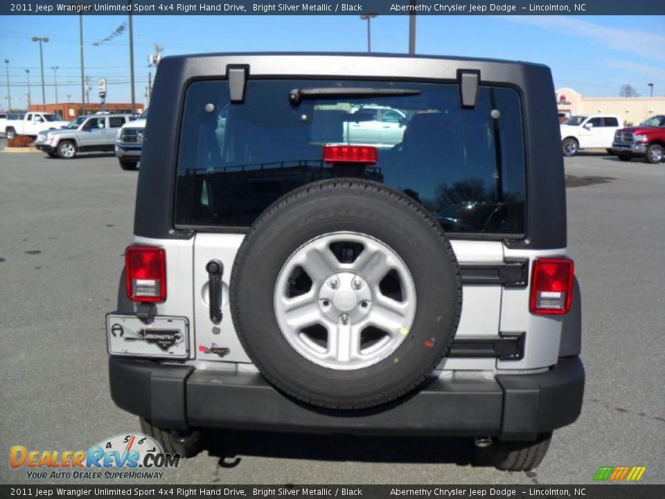 2011 Jeep Wrangler Unlimited Sport 4x4 Right Hand Drive Bright Silver Metallic / Black Photo #3