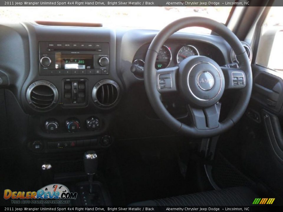 Black Interior - 2011 Jeep Wrangler Unlimited Sport 4x4 Right Hand Drive Photo #16