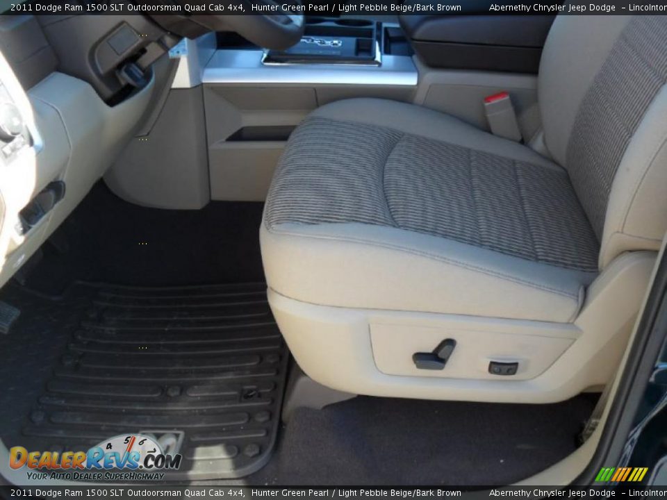 Light Pebble Beige/Bark Brown Interior - 2011 Dodge Ram 1500 SLT Outdoorsman Quad Cab 4x4 Photo #7