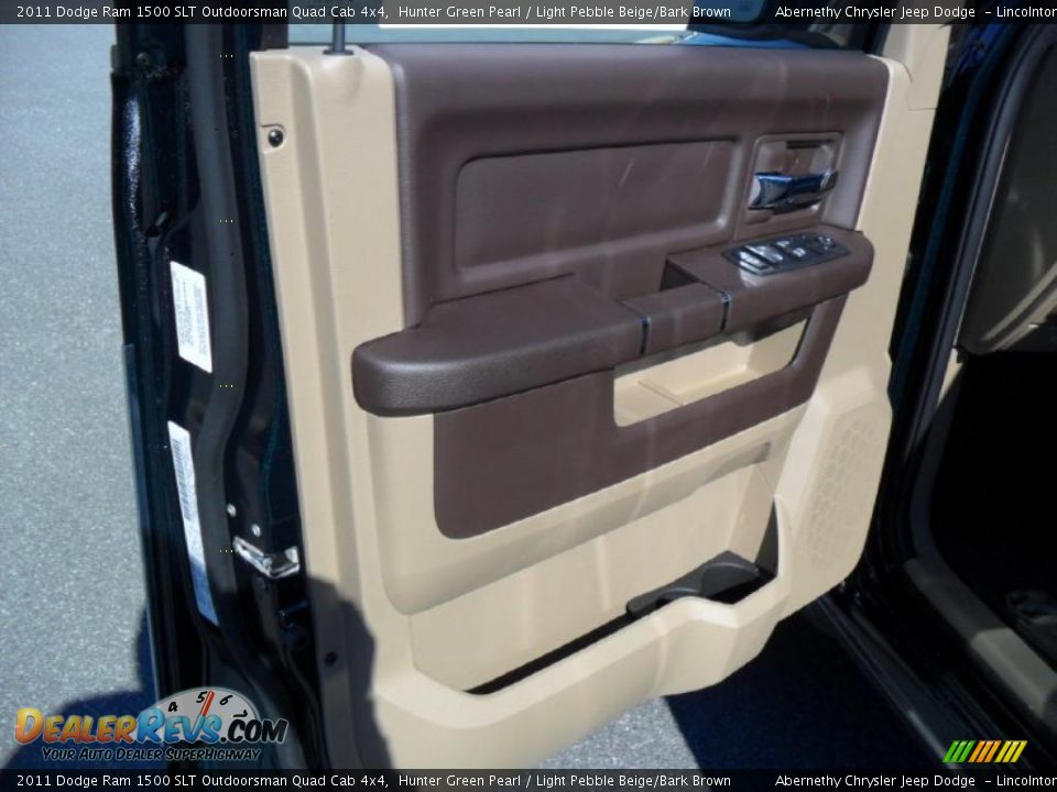 Door Panel of 2011 Dodge Ram 1500 SLT Outdoorsman Quad Cab 4x4 Photo #8