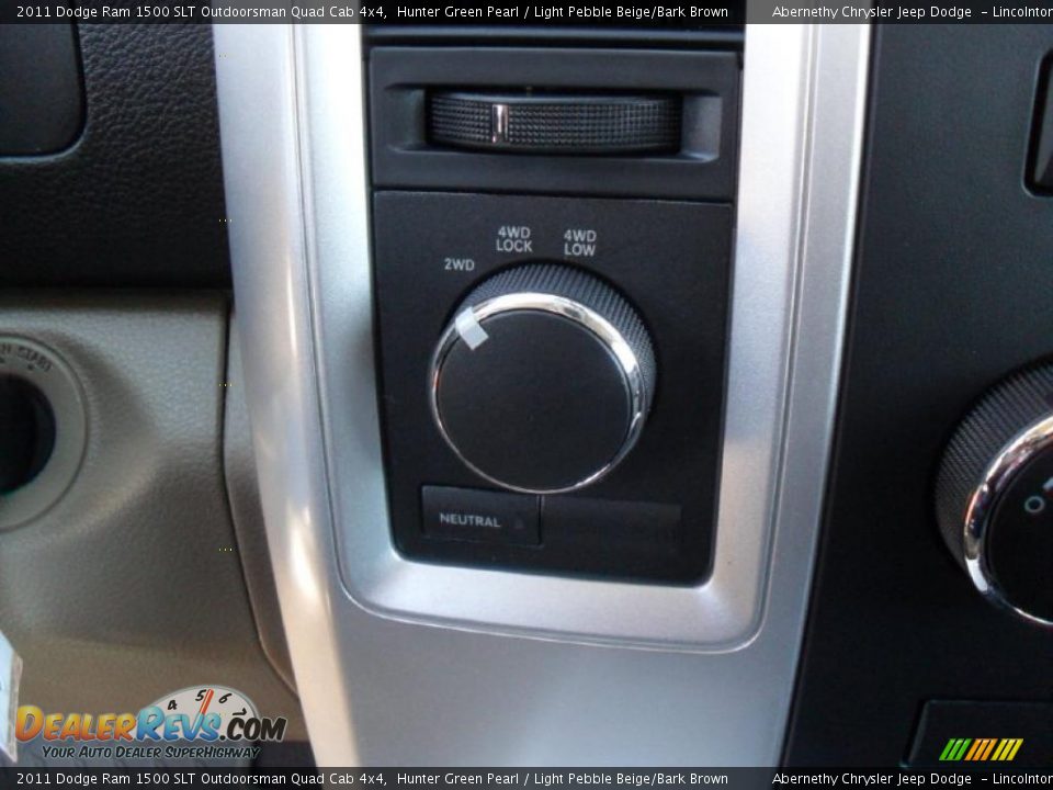 Controls of 2011 Dodge Ram 1500 SLT Outdoorsman Quad Cab 4x4 Photo #10