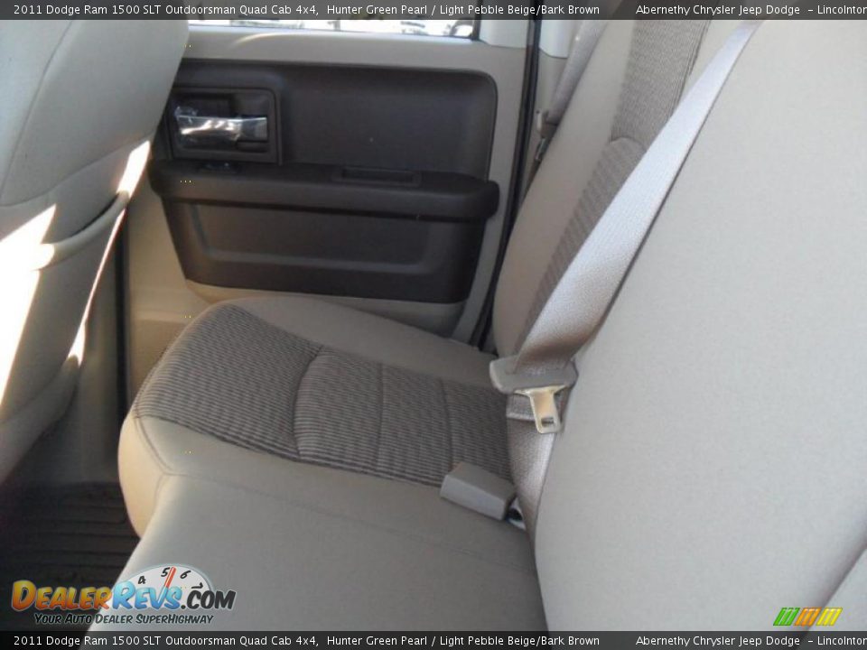 Light Pebble Beige/Bark Brown Interior - 2011 Dodge Ram 1500 SLT Outdoorsman Quad Cab 4x4 Photo #14