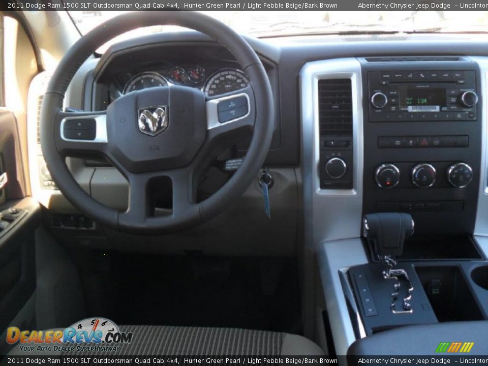 Dashboard of 2011 Dodge Ram 1500 SLT Outdoorsman Quad Cab 4x4 Photo #15