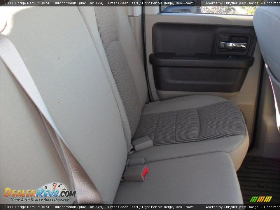 Light Pebble Beige/Bark Brown Interior - 2011 Dodge Ram 1500 SLT Outdoorsman Quad Cab 4x4 Photo #18