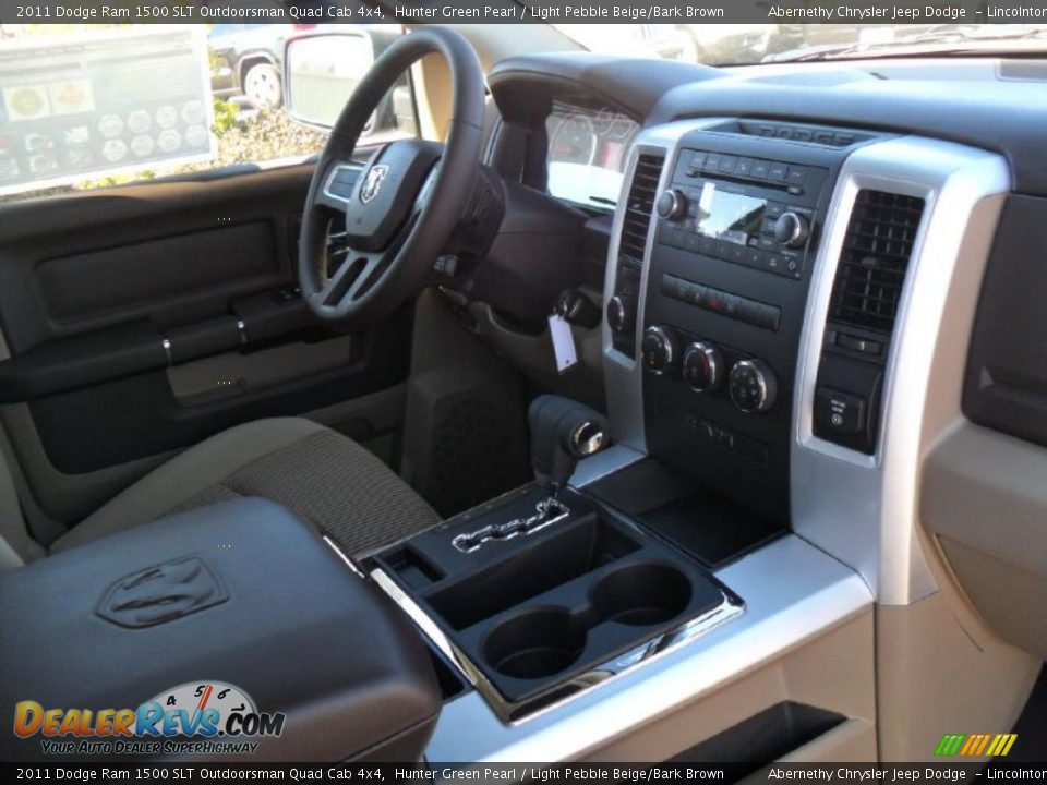 2011 Dodge Ram 1500 SLT Outdoorsman Quad Cab 4x4 Hunter Green Pearl / Light Pebble Beige/Bark Brown Photo #20