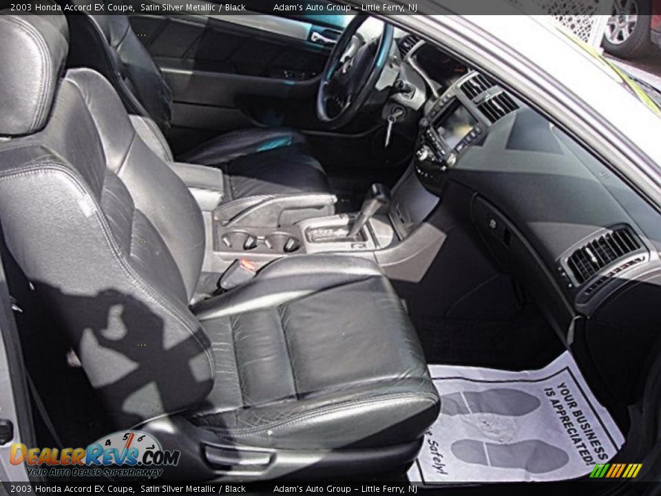 Black Interior 2003 Honda Accord Ex Coupe Photo 9