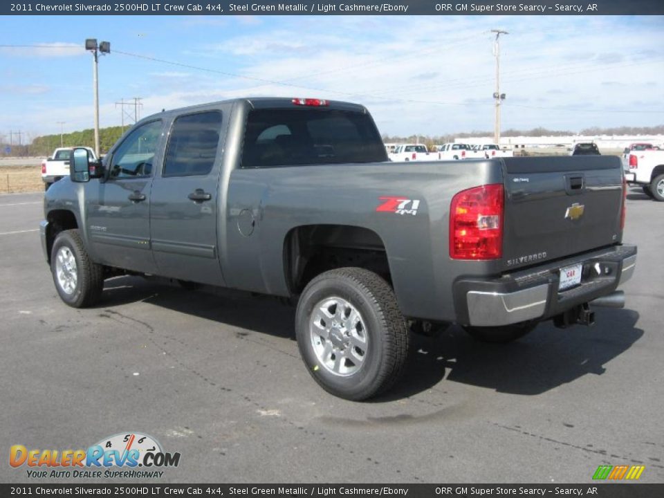 Steel Green Metallic 2011 Chevrolet Silverado 2500HD LT Crew Cab 4x4 Photo #7