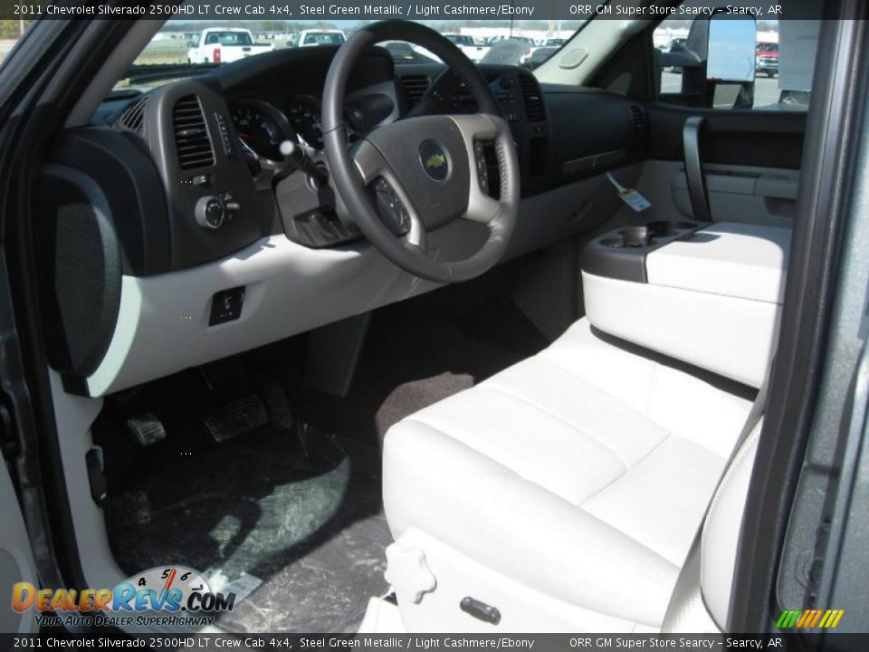 2011 Chevrolet Silverado 2500HD LT Crew Cab 4x4 Steel Green Metallic / Light Cashmere/Ebony Photo #11