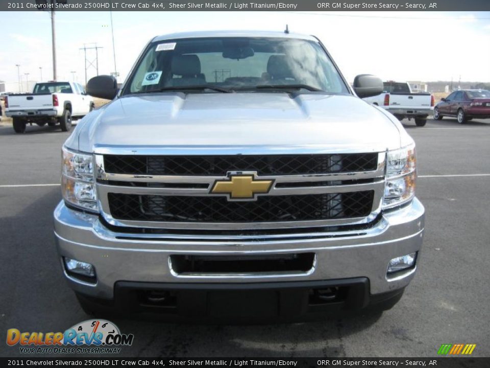 Sheer Silver Metallic 2011 Chevrolet Silverado 2500HD LT Crew Cab 4x4 Photo #2