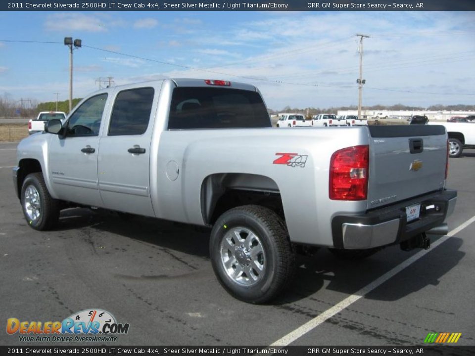 2011 Chevrolet Silverado 2500HD LT Crew Cab 4x4 Sheer Silver Metallic / Light Titanium/Ebony Photo #7