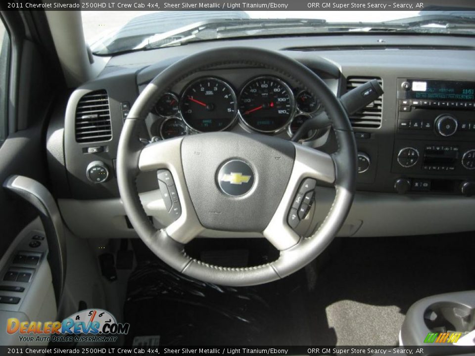 2011 Chevrolet Silverado 2500HD LT Crew Cab 4x4 Sheer Silver Metallic / Light Titanium/Ebony Photo #9