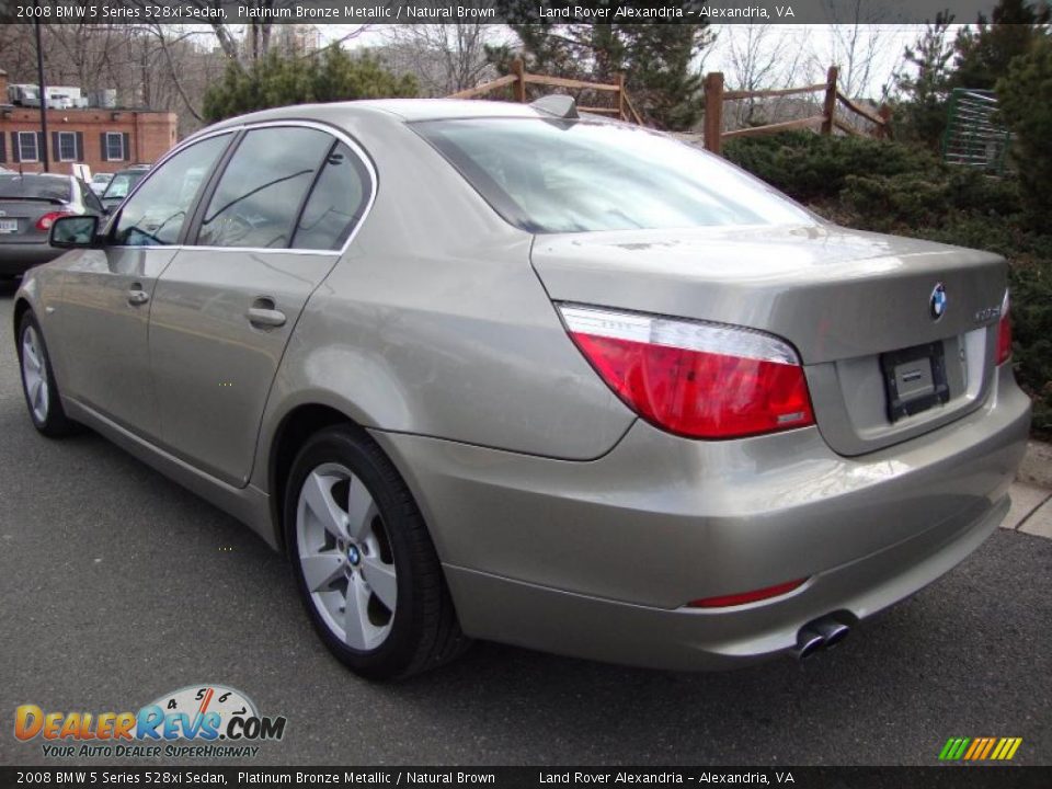 Platinum Bronze Metallic 2008 BMW 5 Series 528xi Sedan Photo #3
