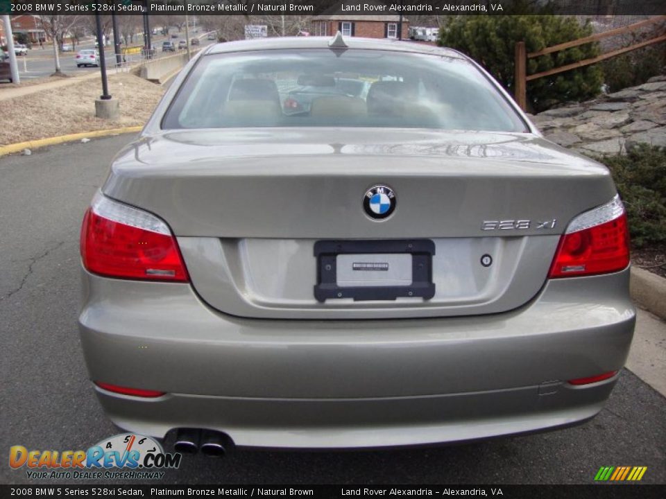 Platinum Bronze Metallic 2008 BMW 5 Series 528xi Sedan Photo #4