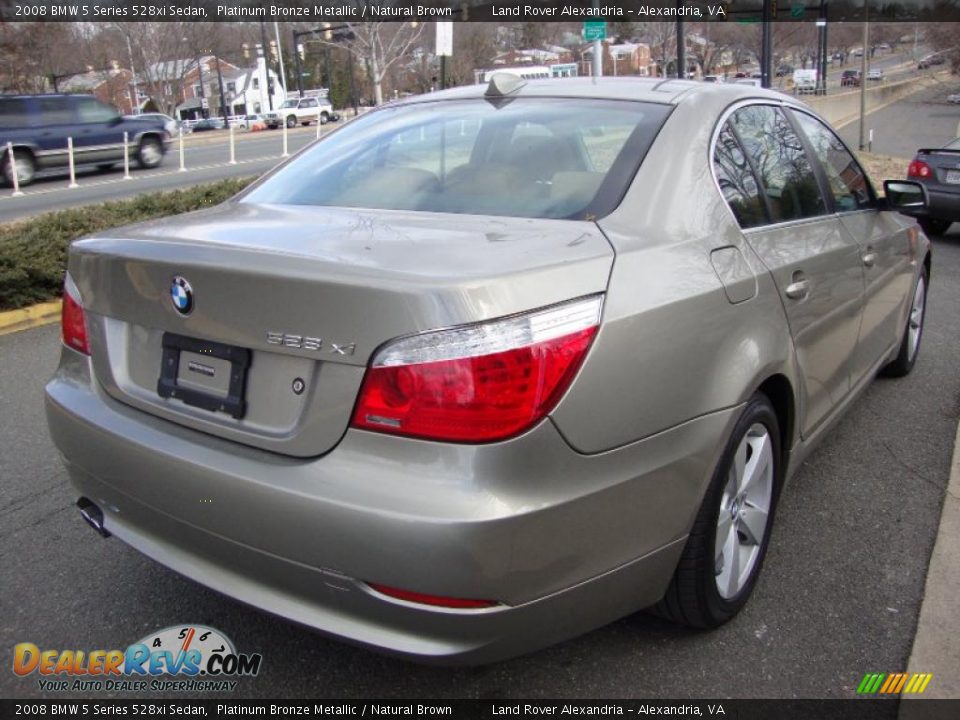 Platinum Bronze Metallic 2008 BMW 5 Series 528xi Sedan Photo #5