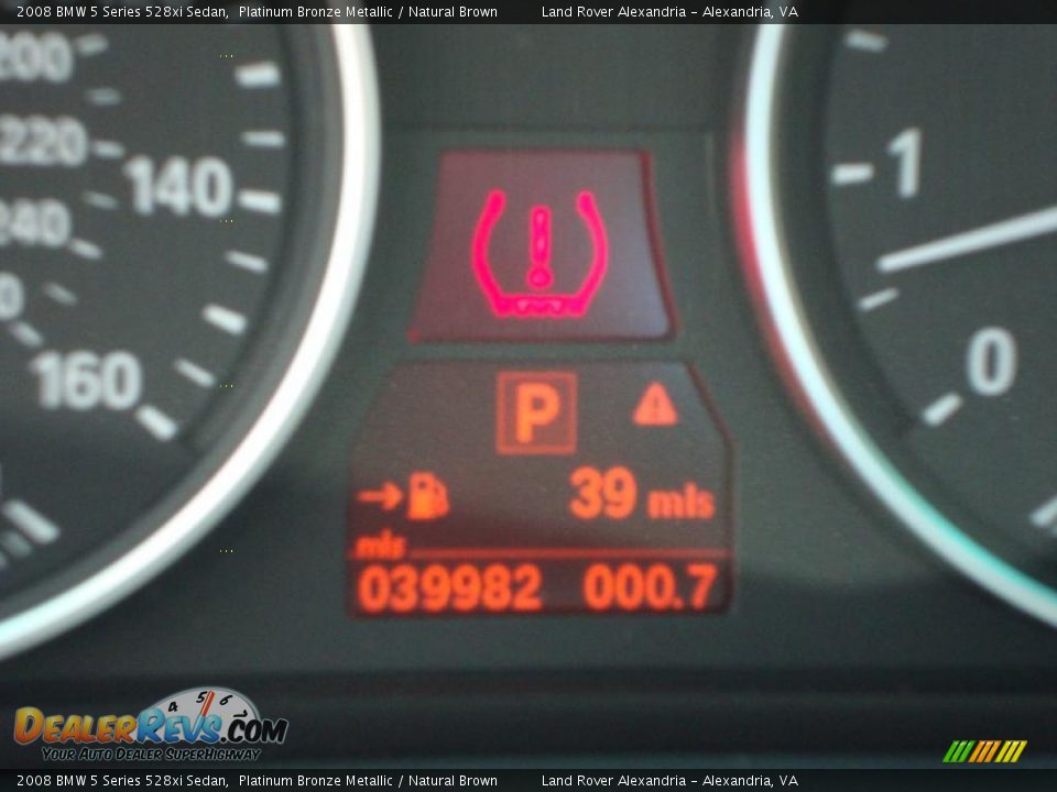 2008 BMW 5 Series 528xi Sedan Platinum Bronze Metallic / Natural Brown Photo #11