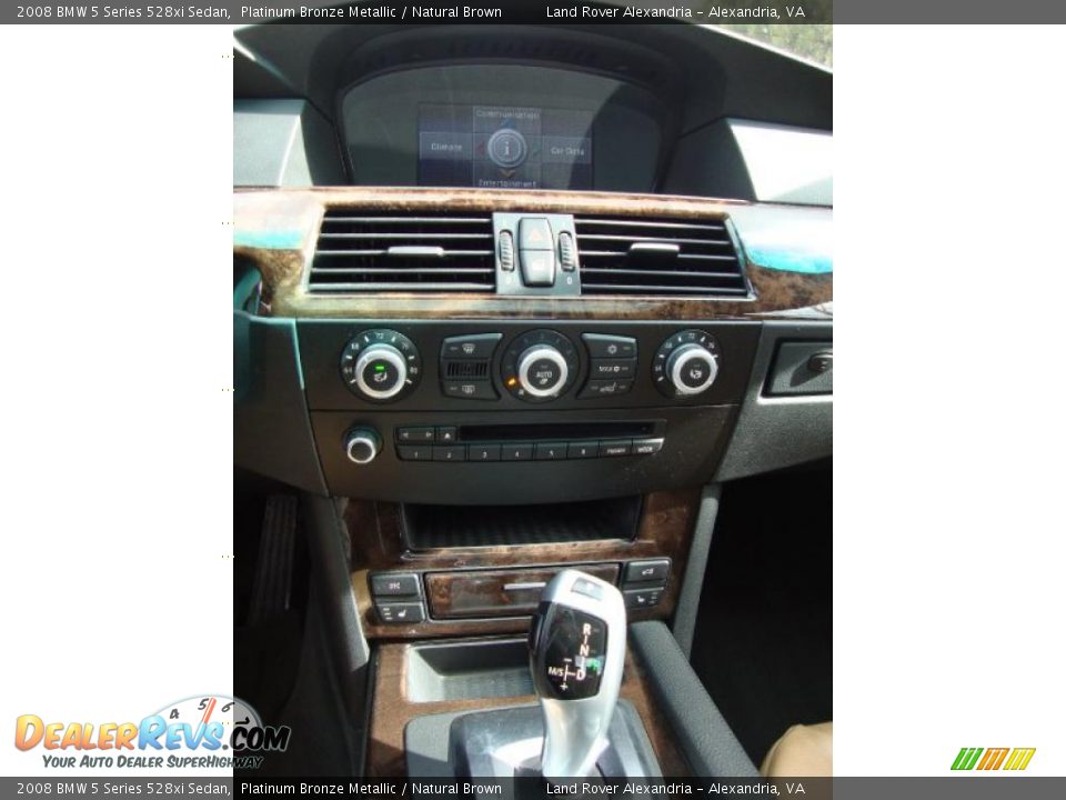 2008 BMW 5 Series 528xi Sedan Platinum Bronze Metallic / Natural Brown Photo #14