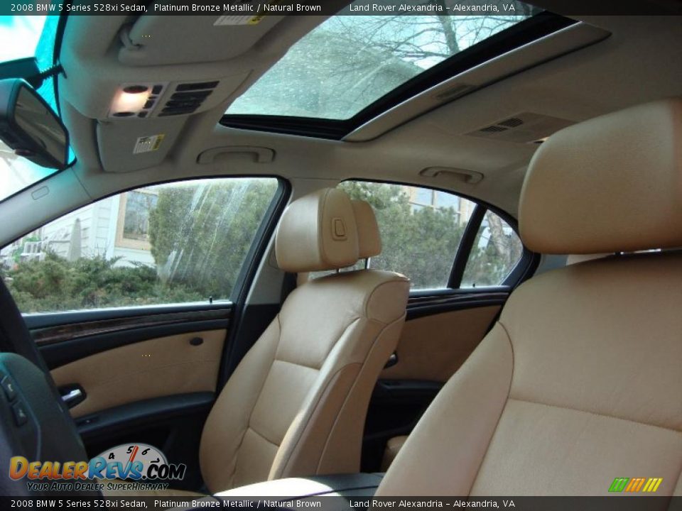 Natural Brown Interior - 2008 BMW 5 Series 528xi Sedan Photo #15